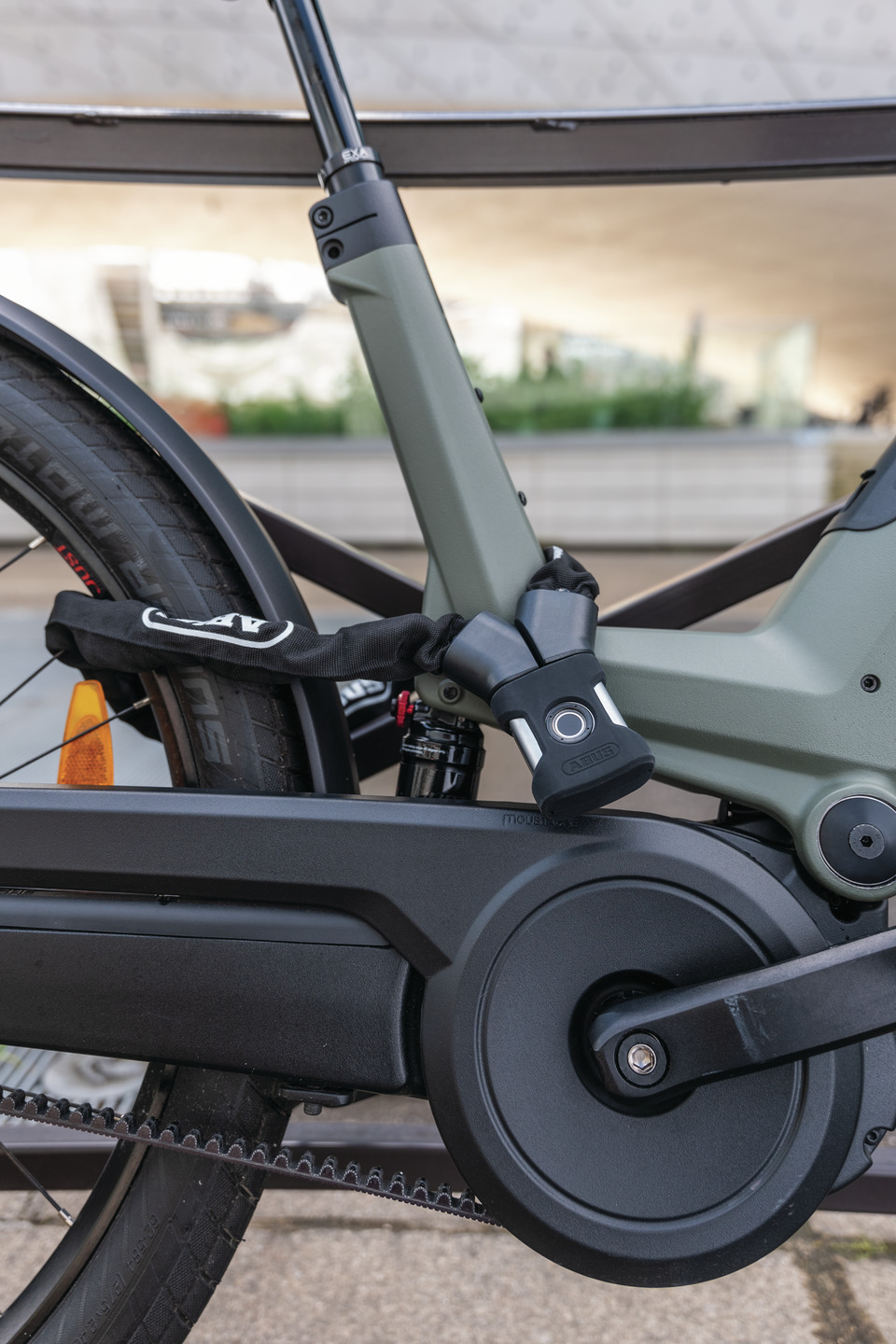 ABUS I YARDO chain lock I Bike lock with fingerprint sensor